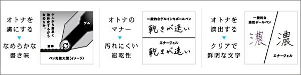 スッと書けてサッと乾く!! エナージェルノックボールペン0.7mm 細字 青 砲弾チップ BL77-C