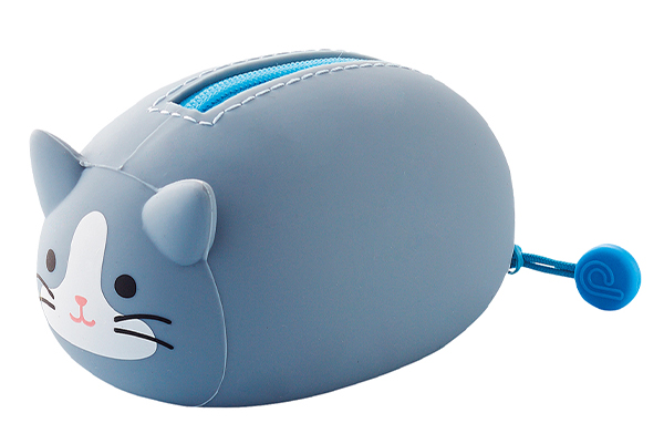 手のりサイズのかわいいミニポーチ PuniLabo 寝ころびポーチ A-7780-4 ハチワレネコ