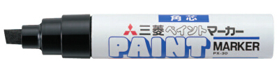 ペイントマーカー太字角芯 黒