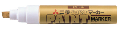 ペイントマーカー太字角芯 金
