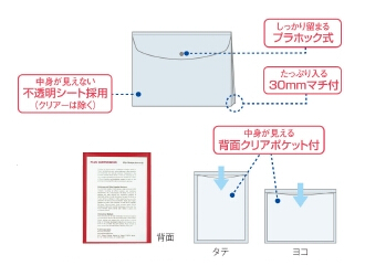 ポケット付きエンベロープ