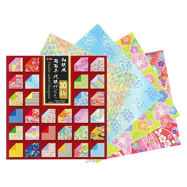 和紙風 両面千代紙づくし15cm 018060 【折り紙 通販サイト